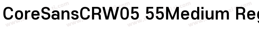 CoreSansCRW05 55Medium Regula字体转换
